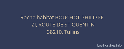 Roche habitat BOUCHOT PHILIPPE