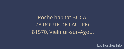 Roche habitat BUCA