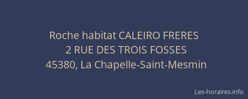 Roche habitat CALEIRO FRERES