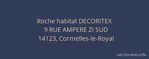 Roche habitat DECORITEX