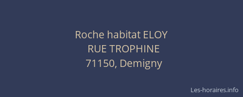 Roche habitat ELOY