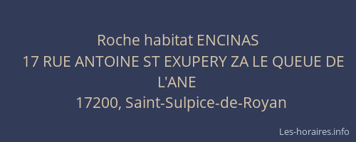 Roche habitat ENCINAS
