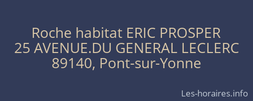 Roche habitat ERIC PROSPER