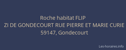 Roche habitat FLIP