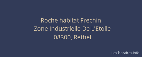 Roche habitat Frechin