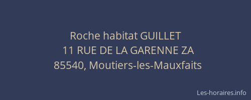 Roche habitat GUILLET
