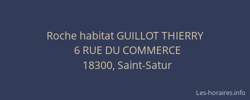 Roche habitat GUILLOT THIERRY