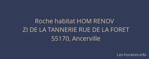 Roche habitat HOM RENOV