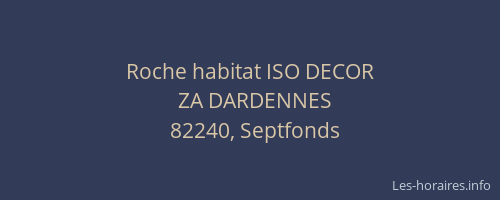 Roche habitat ISO DECOR