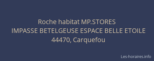 Roche habitat MP.STORES