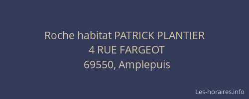 Roche habitat PATRICK PLANTIER