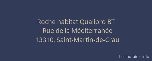 Roche habitat Qualipro BT