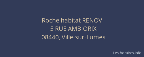 Roche habitat RENOV