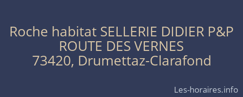 Roche habitat SELLERIE DIDIER P&P
