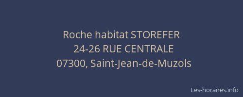 Roche habitat STOREFER