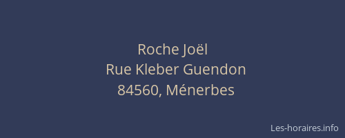 Roche Jo&euml;l