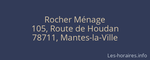 Rocher Ménage