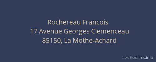 Rochereau Francois