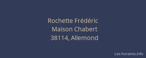 Rochette Frédéric