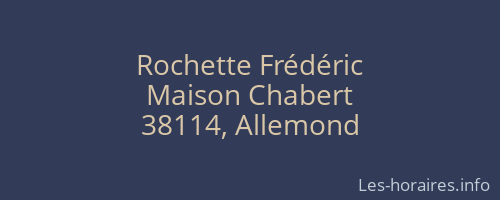Rochette Frédéric
