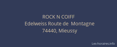 ROCK N COIFF