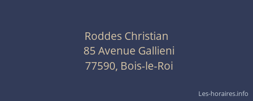 Roddes Christian