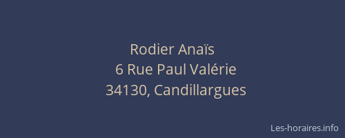 Rodier Anaïs