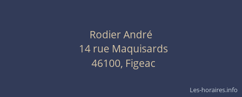 Rodier Andr&eacute;