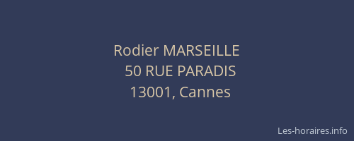 Rodier MARSEILLE