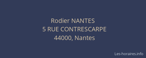 Rodier NANTES
