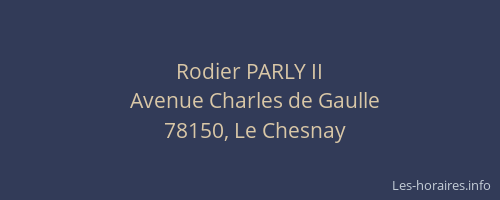 Rodier PARLY II