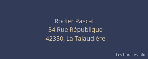 Rodier Pascal