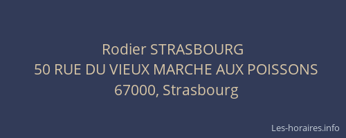 Rodier STRASBOURG