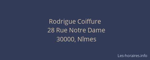 Rodrigue Coiffure