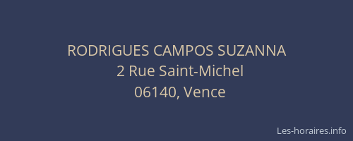 RODRIGUES CAMPOS SUZANNA