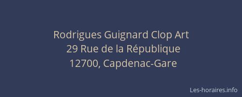 Rodrigues Guignard Clop Art