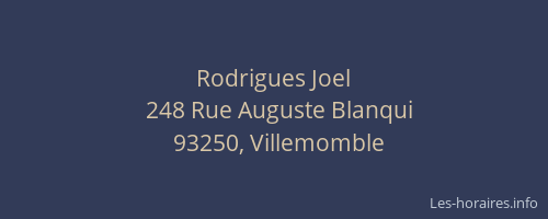 Rodrigues Joel
