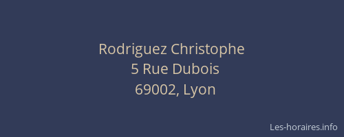 Rodriguez Christophe