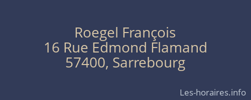 Roegel François
