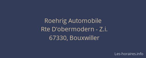 Roehrig Automobile