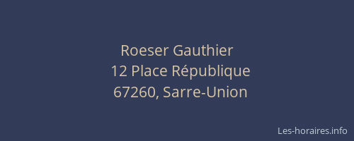 Roeser Gauthier