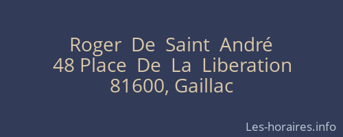 Roger  De  Saint  André