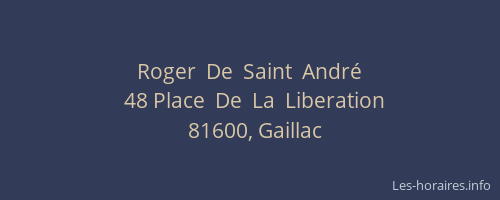 Roger  De  Saint  André