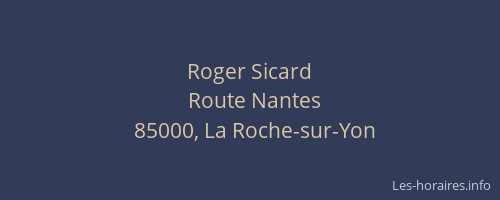 Roger Sicard