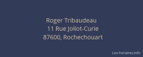 Roger Tribaudeau