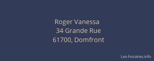 Roger Vanessa