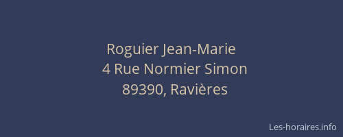 Roguier Jean-Marie