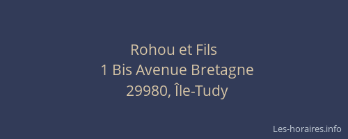 Rohou et Fils