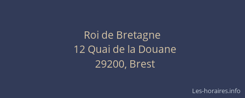 Roi de Bretagne