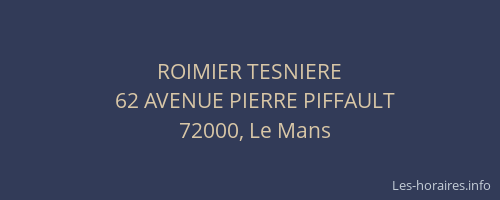 ROIMIER TESNIERE